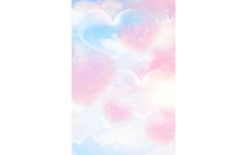 简约爱心梦幻小清新妇女节背景