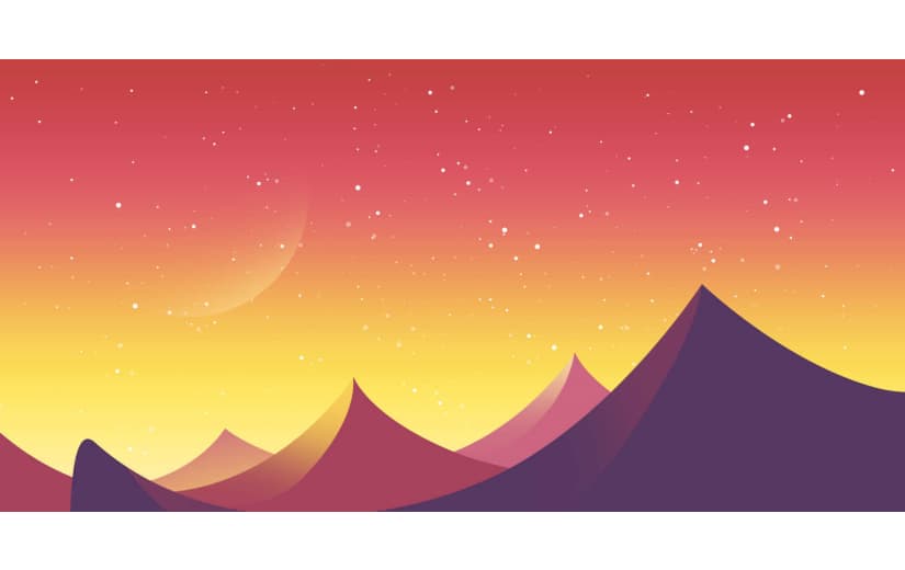 浪漫唯美渐变星空背景