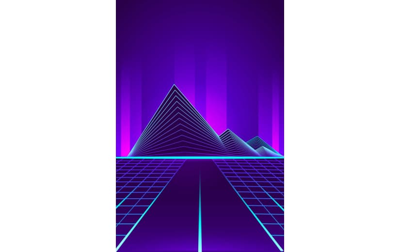 紫色商务科技几何图案背景