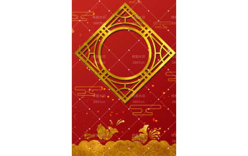 中古风栅格边框背景