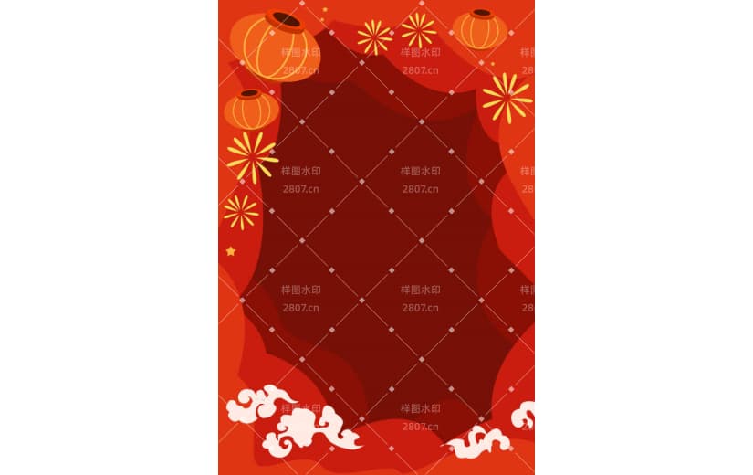 新春新年红色喜庆背景底纹