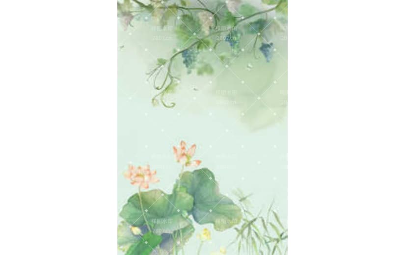 大气简约文艺中国风清新立夏节气背景