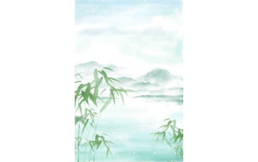 雨水节气背景中国风水墨背景