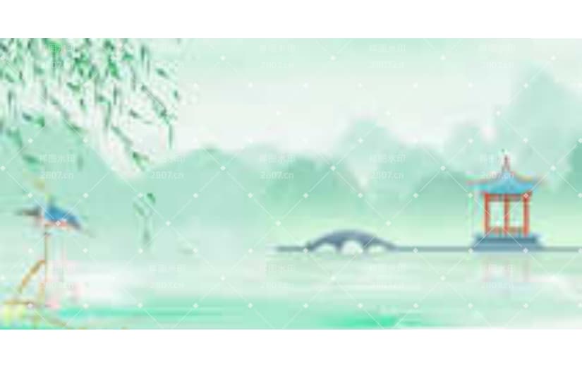 立春中国风山水春天古风背景