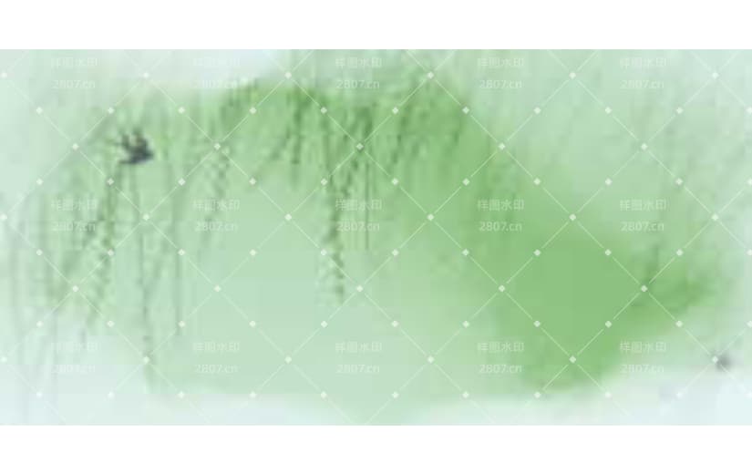 绿色小清新二十四节气春分背景