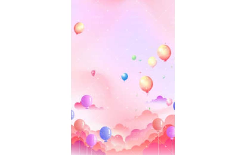 大气梦幻手绘六一儿童节背景
