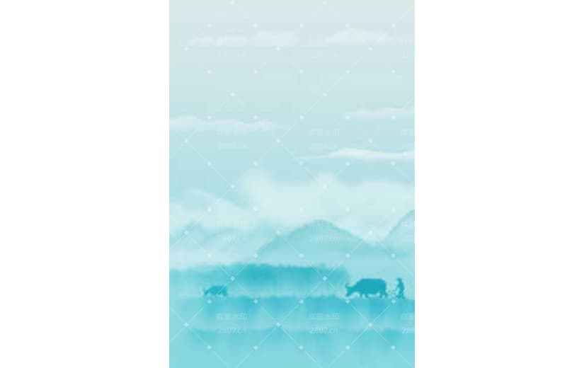 芒种手绘田地水墨背景