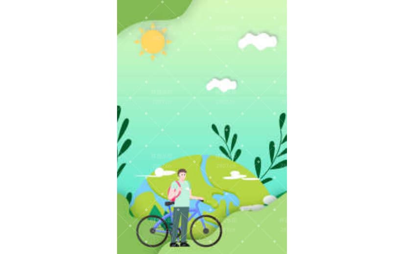 绿色环保低碳节能保护地球背景