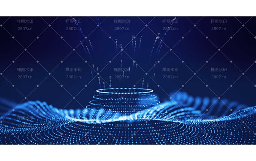 简约大气蓝色科技矢量大数据背景