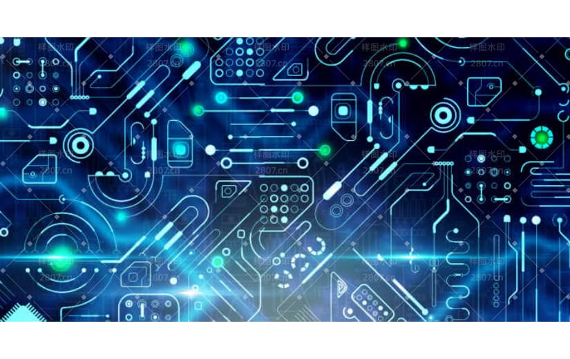 科技质感线条纹理电路板背景