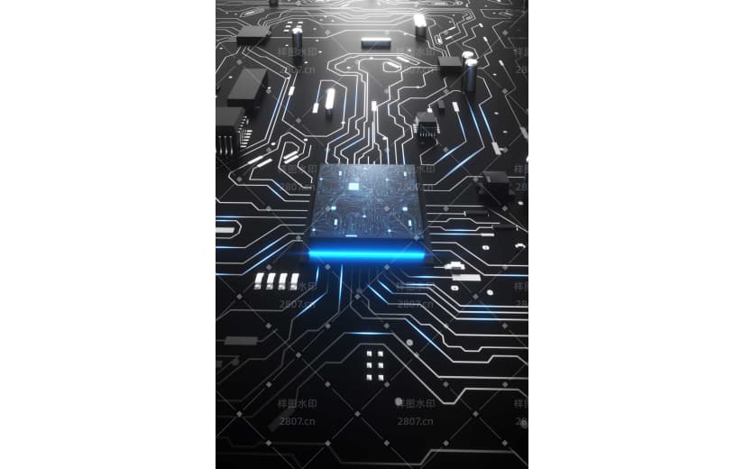 大气简约电路板科技背景