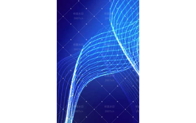 蓝色科技线条纹理曲线流体背景