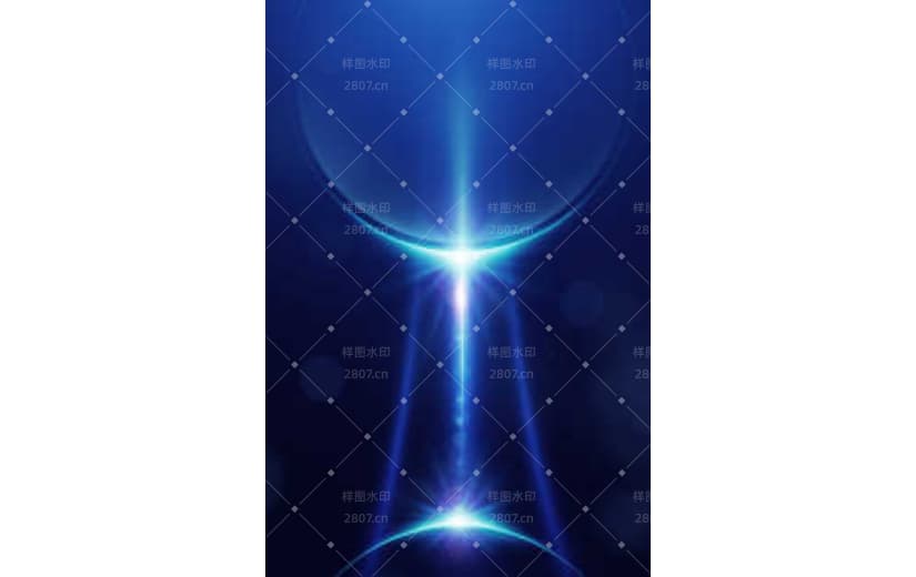 蓝色几何科技光效宣传商务背景