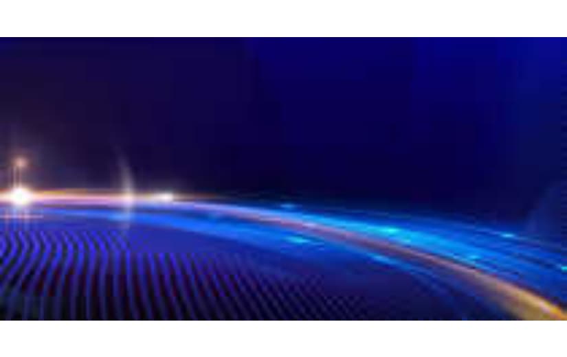 蓝色科技光效线条背景