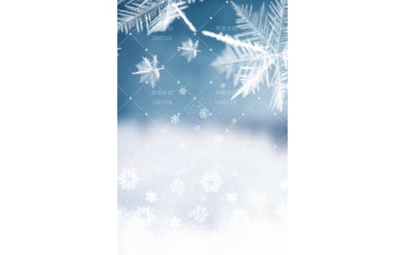 冬季雪花纹理梦幻文艺背景