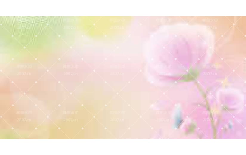 粉色文艺清新花朵夏季玻璃背景