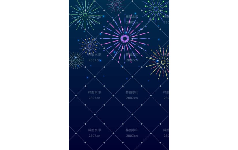新年春节新春彩色烟花背景