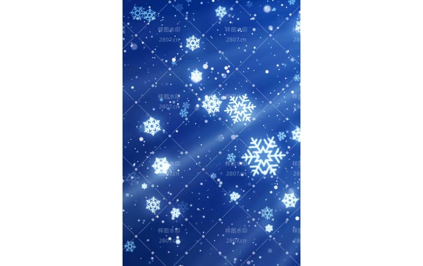 冰雪节冰块雪花效果背景