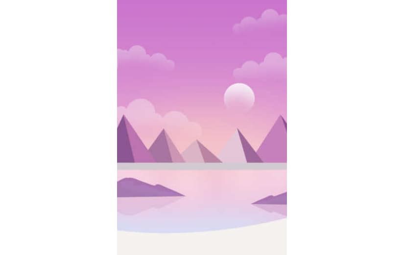 紫色浪漫扁平背景