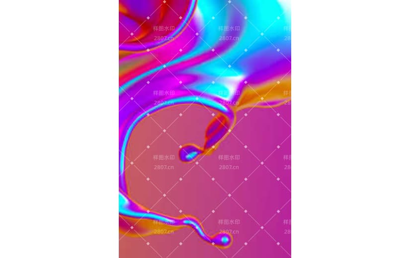 炫彩渐变液态肌理渐变流体背景
