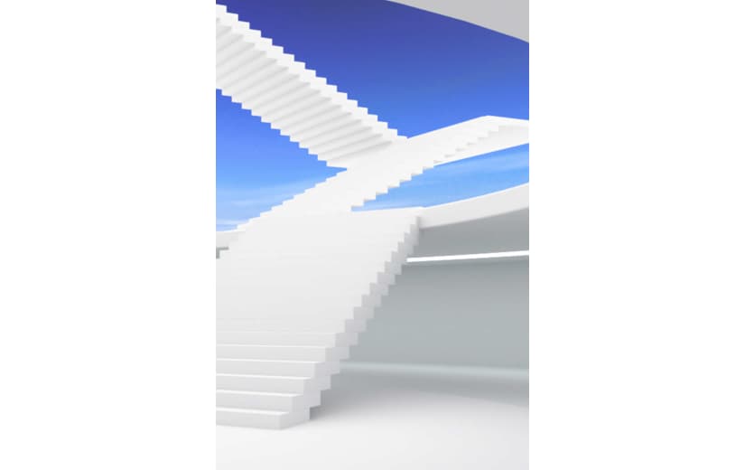 立体空间房屋抽象立体背景