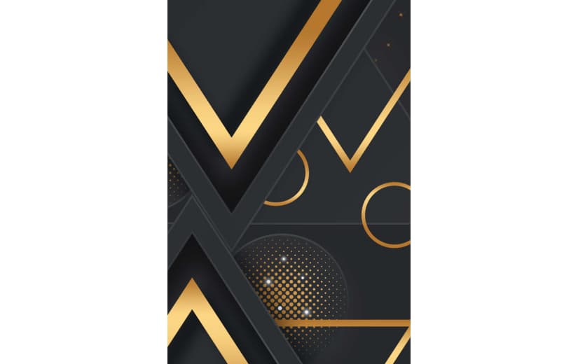 深色黑金质感几何商务背景