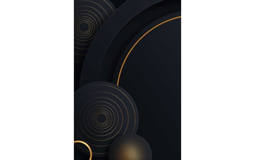 深色黑金几何纹理商务背景