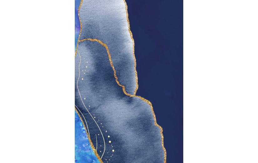 蓝色液态流体中国风渐变背景