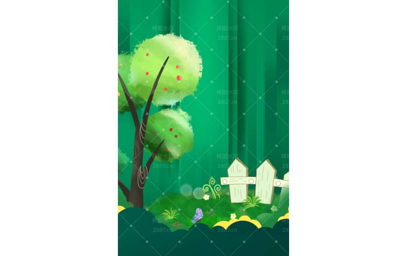绿色保护环境大树环保背景