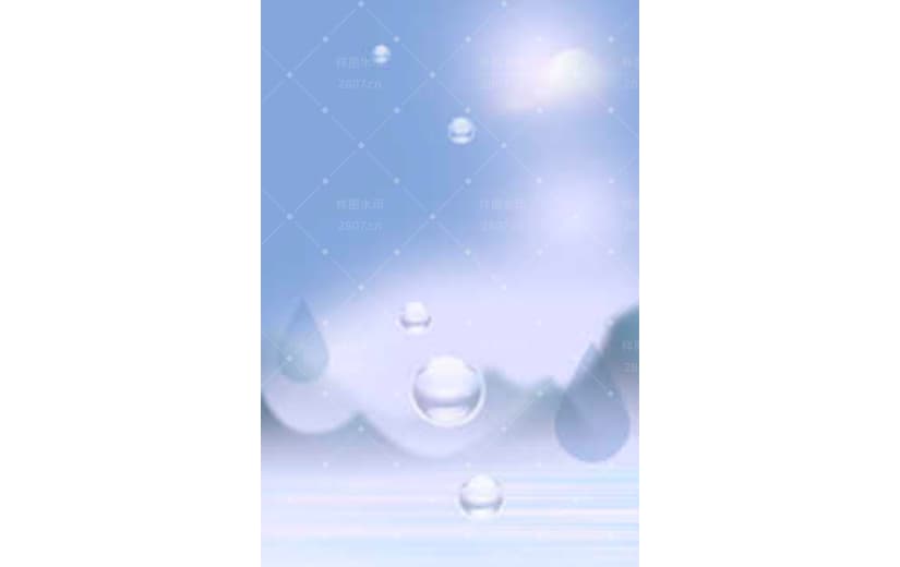 文艺清新水滴白露节气节日宣传背景