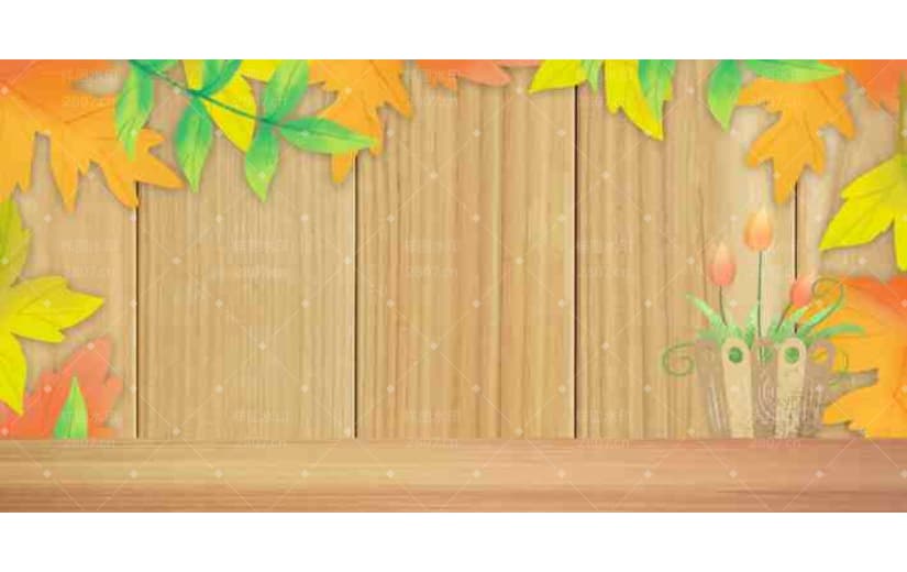 木板小清新风景纹理背景