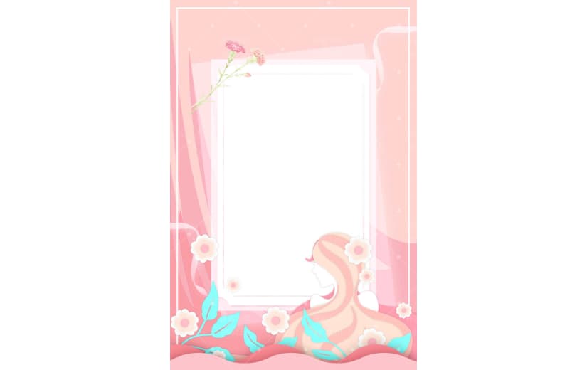 粉色温馨感恩节背景