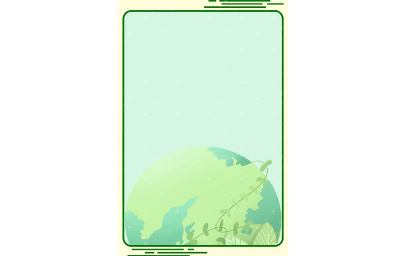 简约地球环保背景