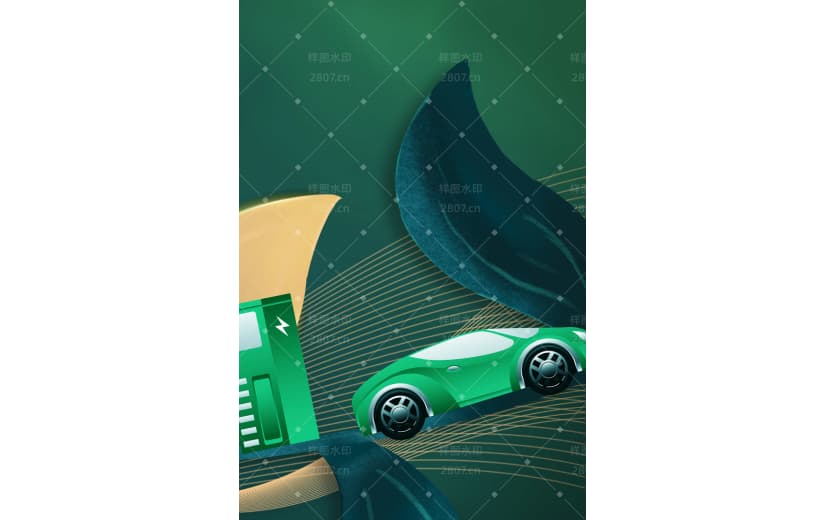 绿色低碳节能环保新能源背景