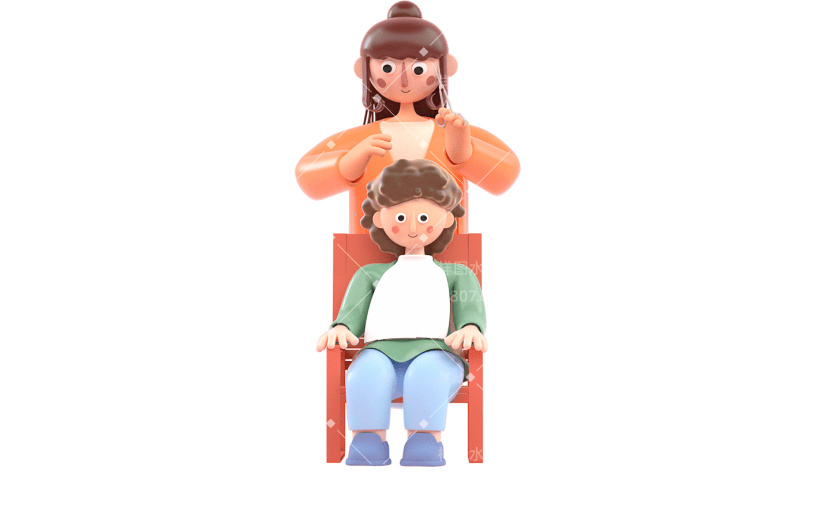 C4D龙抬头理发3D元素