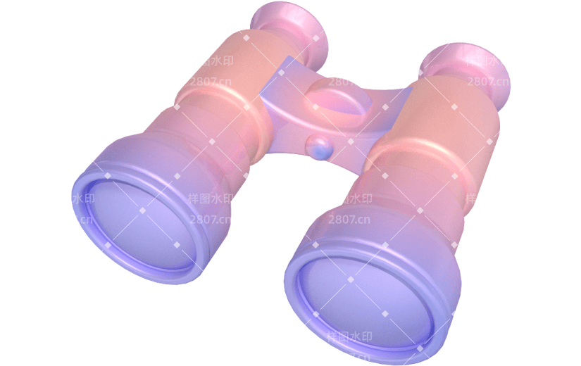 元素卡通3D磨砂炫彩质感元素