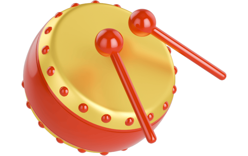 元素3D喜庆金鼓