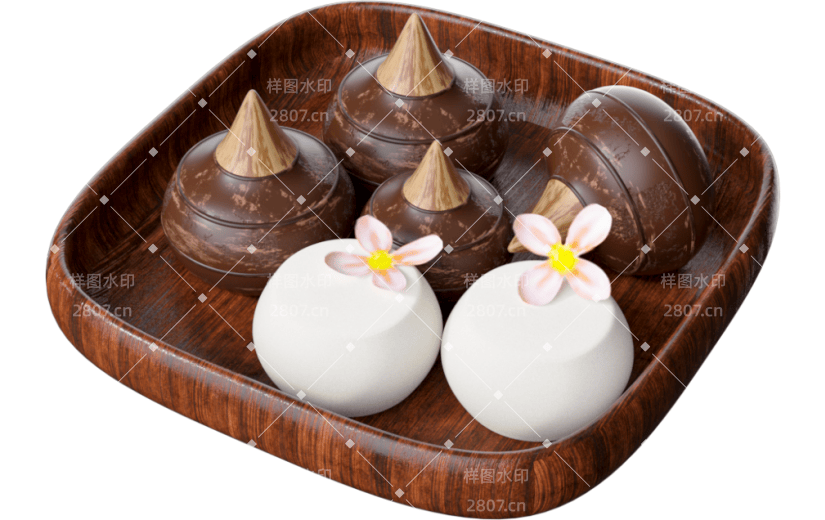 3D元素食物美食马蹄