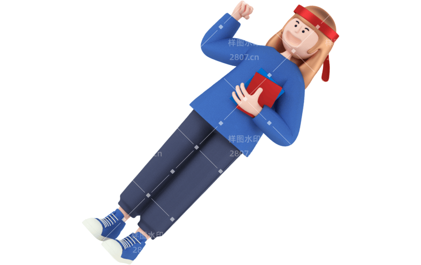 创意3d立体创意学生元素
