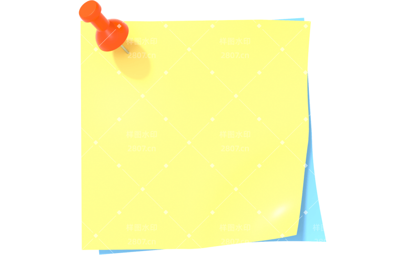 3d创意卡通贴纸便签文本框