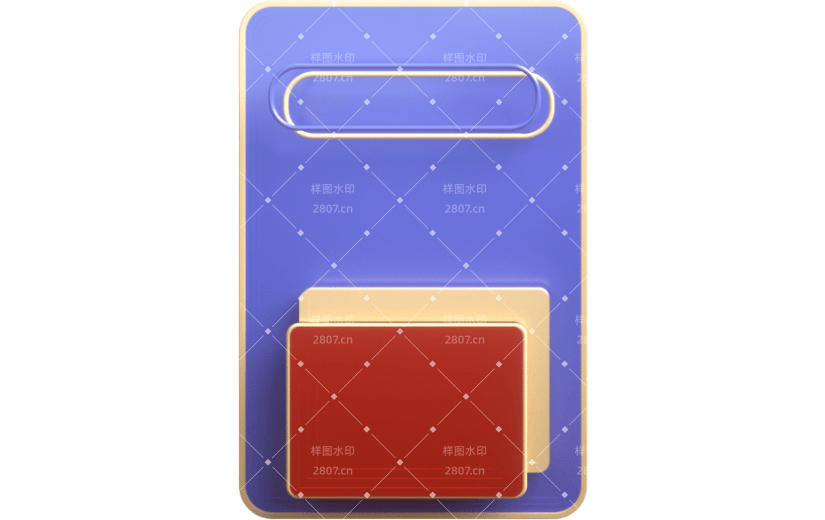 元素3D立体边框插画元素