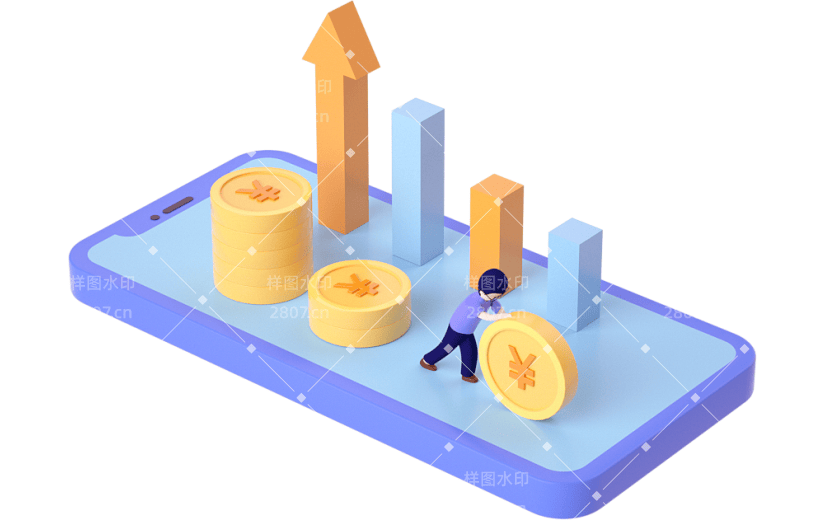 素材金融场景推金币的人