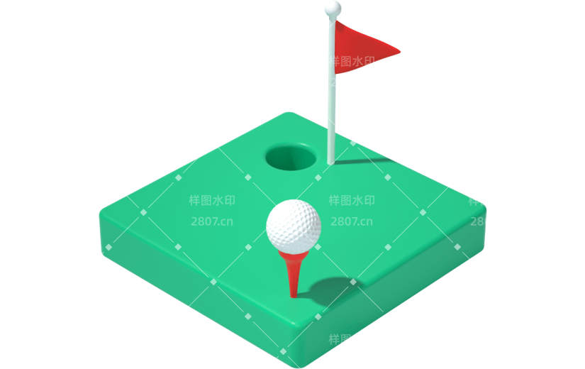 3d创意高尔夫球