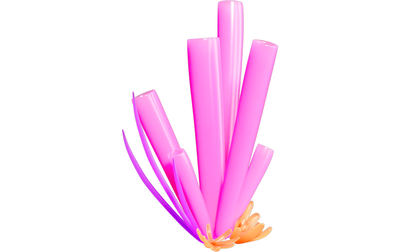 元素3D电商装饰物卡通珊瑚