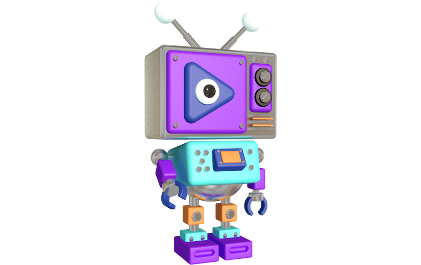 元素卡通3D创意机器人