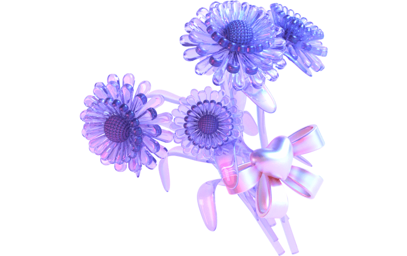 创意3d立体创意花朵元素