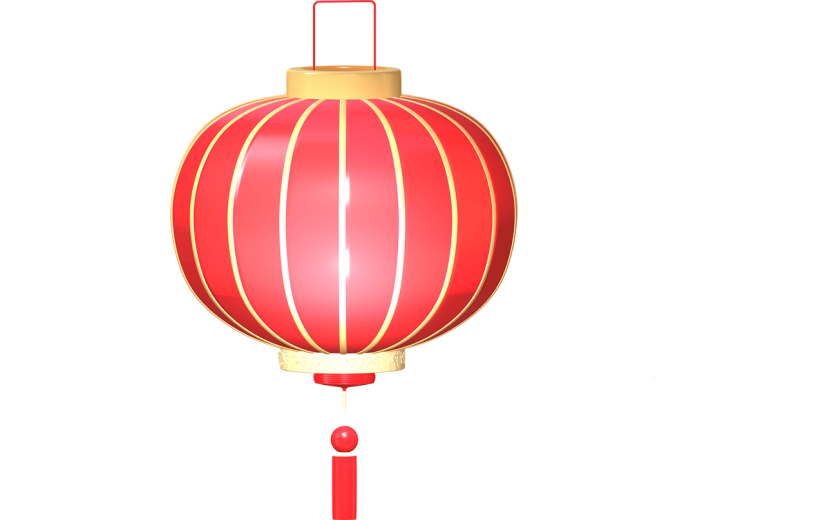 灯笼喜庆3D元素