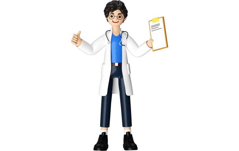 元素3D人物卡通医生