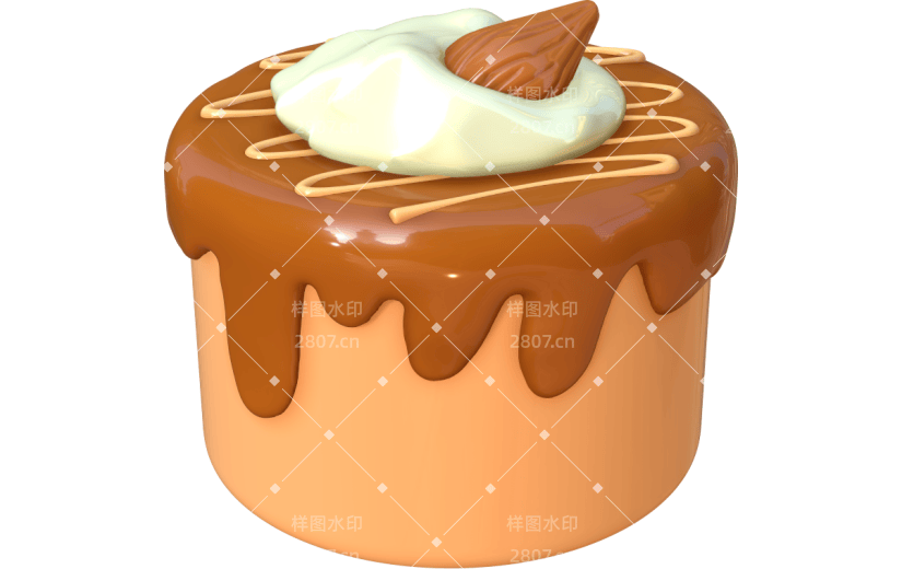 3D立体榛果蛋糕