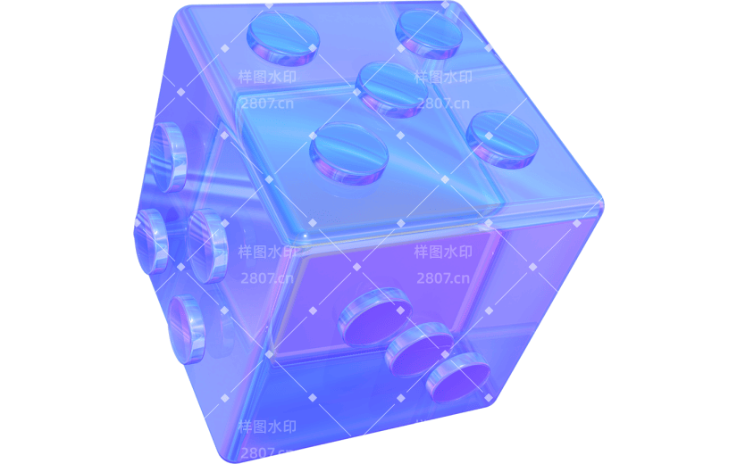 创意3d立体创意筛子元素